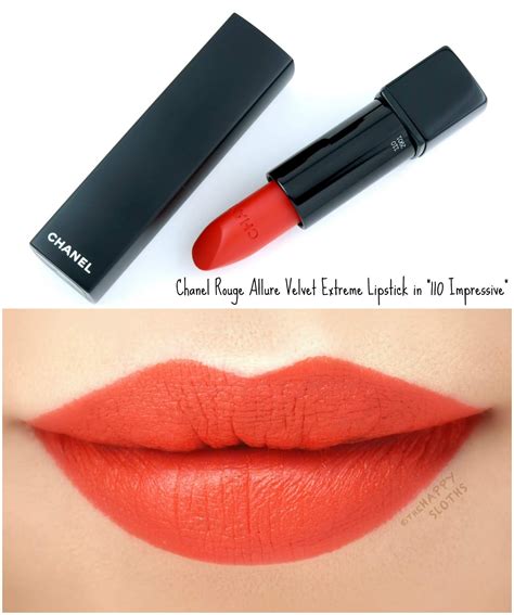 chanel 110 impressive|chanel extreme lipstick review.